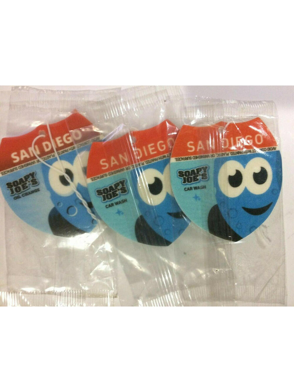 Lot of 4 Soapy Joe's Hanging Car Air Freshner (1 set)